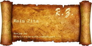 Reis Zita névjegykártya